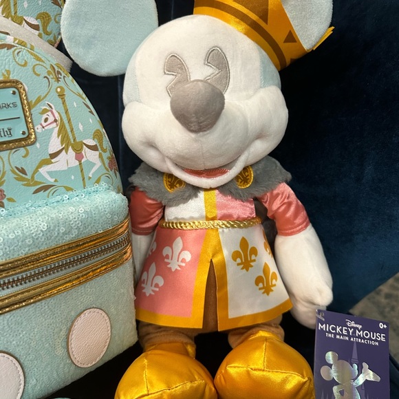 The Main Attraction Prince Charming edition, Loungefly backpack, ears and Mickey - Picture 6 of 11